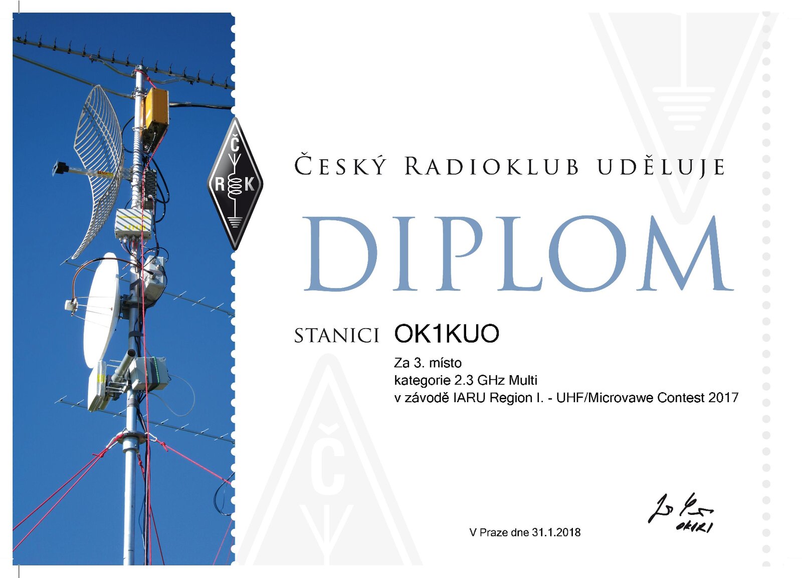 2017 UHF 2.3GHz 3. misto