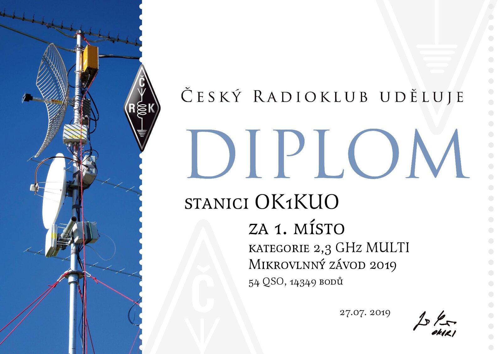 2019 MW 2.3 GHz 1. misto