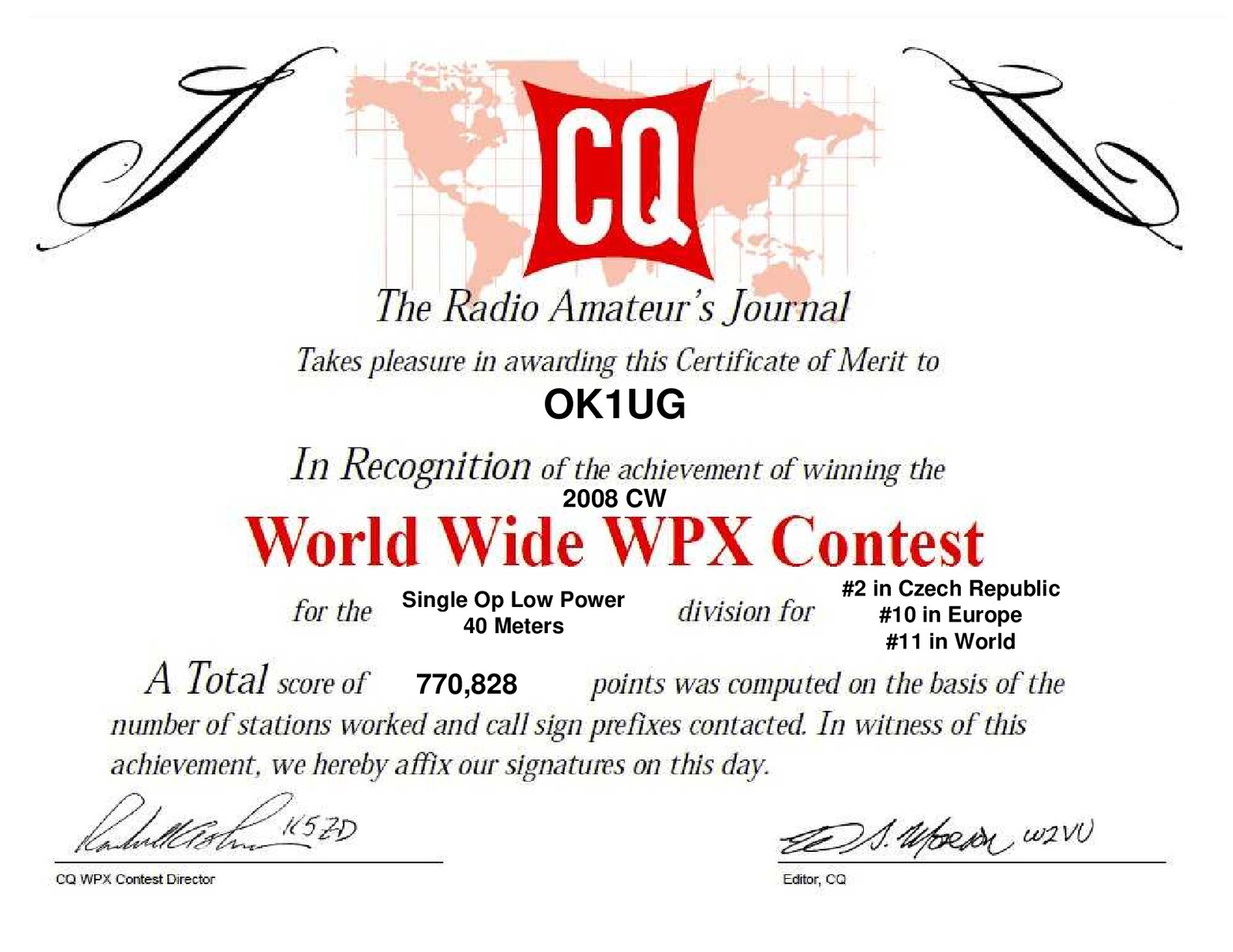 2008 WPX CW